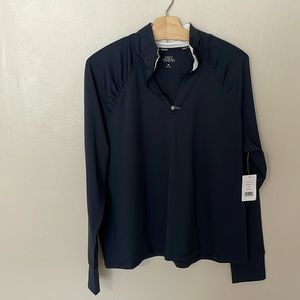 NWT Navy Athleisure Pull Over. 2X